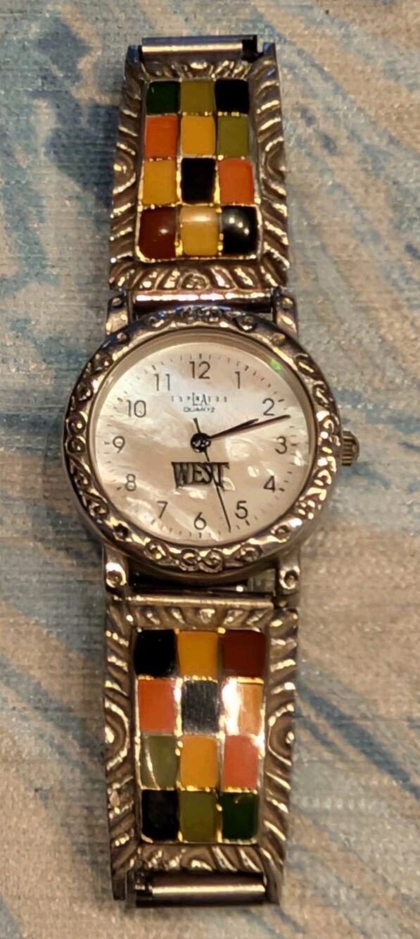 Colorful LA Express Analog Wristwatch W/ Stretch Band & Japanese Quartz Movement